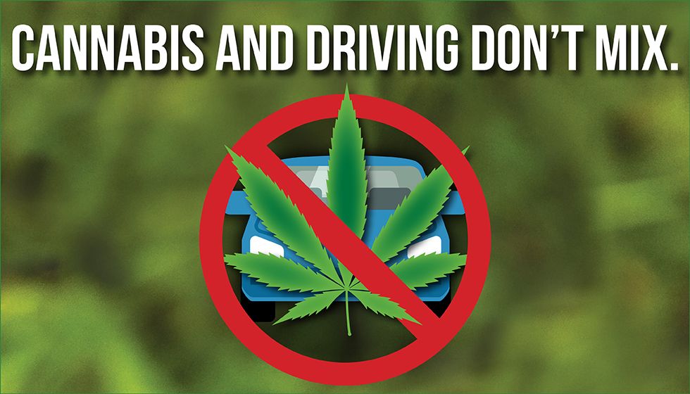 Cannabis and driving don't mix.
